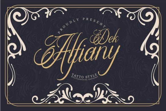 Alfiany Dek Font: Elevating Campaign Visuals