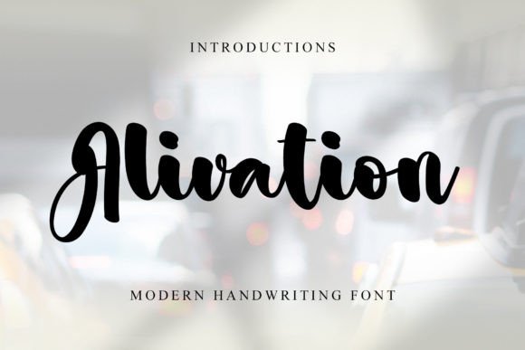 Alivation: A Modern Handwritten Font That Elevates Small Business Branding
