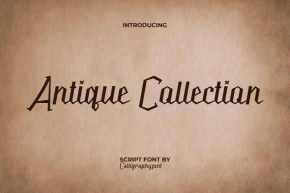 Antique Collection Font: A Vintage Script for Editorial Design