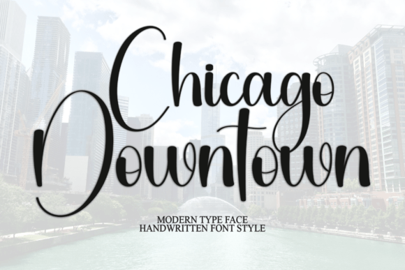 Chicago Downtown Font: Festive Campaign Typography