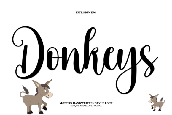 Donkeys Font: Handwritten Style for Digital Campaigns