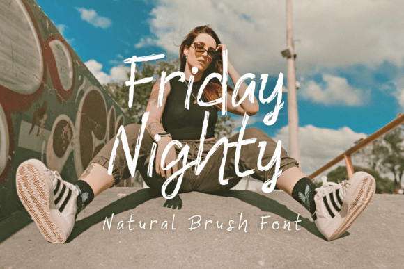 Friday Nighty Font: Modern Script for Digital Layouts