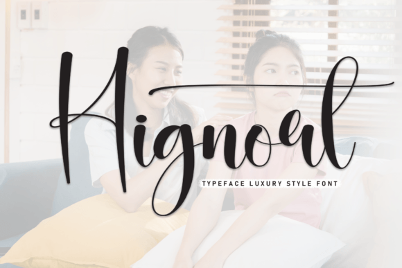 Hignort Font: Elegant Script for Handmade Products