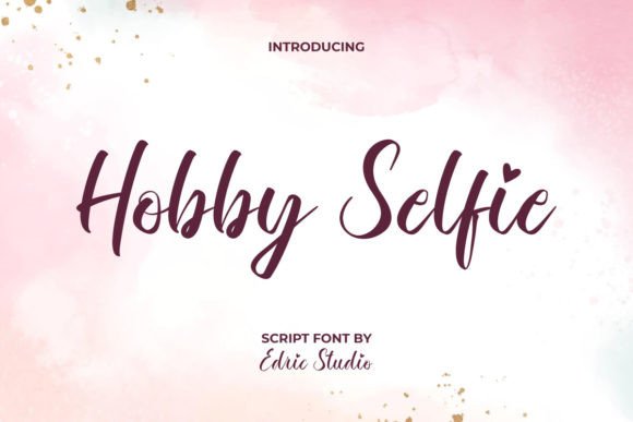 Hobby Selfie Font: Handwritten Charm for Makers