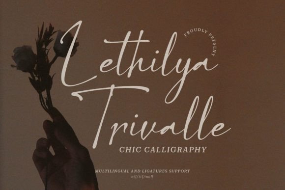 Lethilya Trivalle: A Designer’s Go-To Script Font for Chic Branding Projects