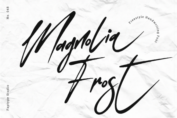 Magnolia Frost Font: Elegant Script for Handmade Labels