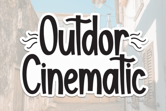 Outdor Cinematic: A Sweet, Handwritten Font That Elevates Small Business Branding