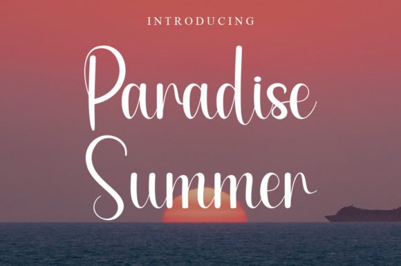 Paradise Summer: A Sweet Script Font for Joyful Editorial Design