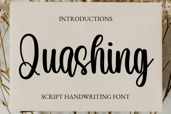 Quashing: The Handwritten Font That Elevates Every Maker’s Design