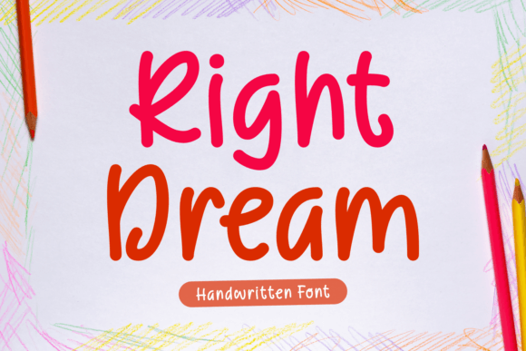 Right Dream Font: Delicate Script for Editorial Design