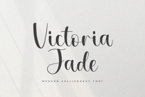 Victoria Jade: A Modern Calligraphy Font for Chic Brand Identities
